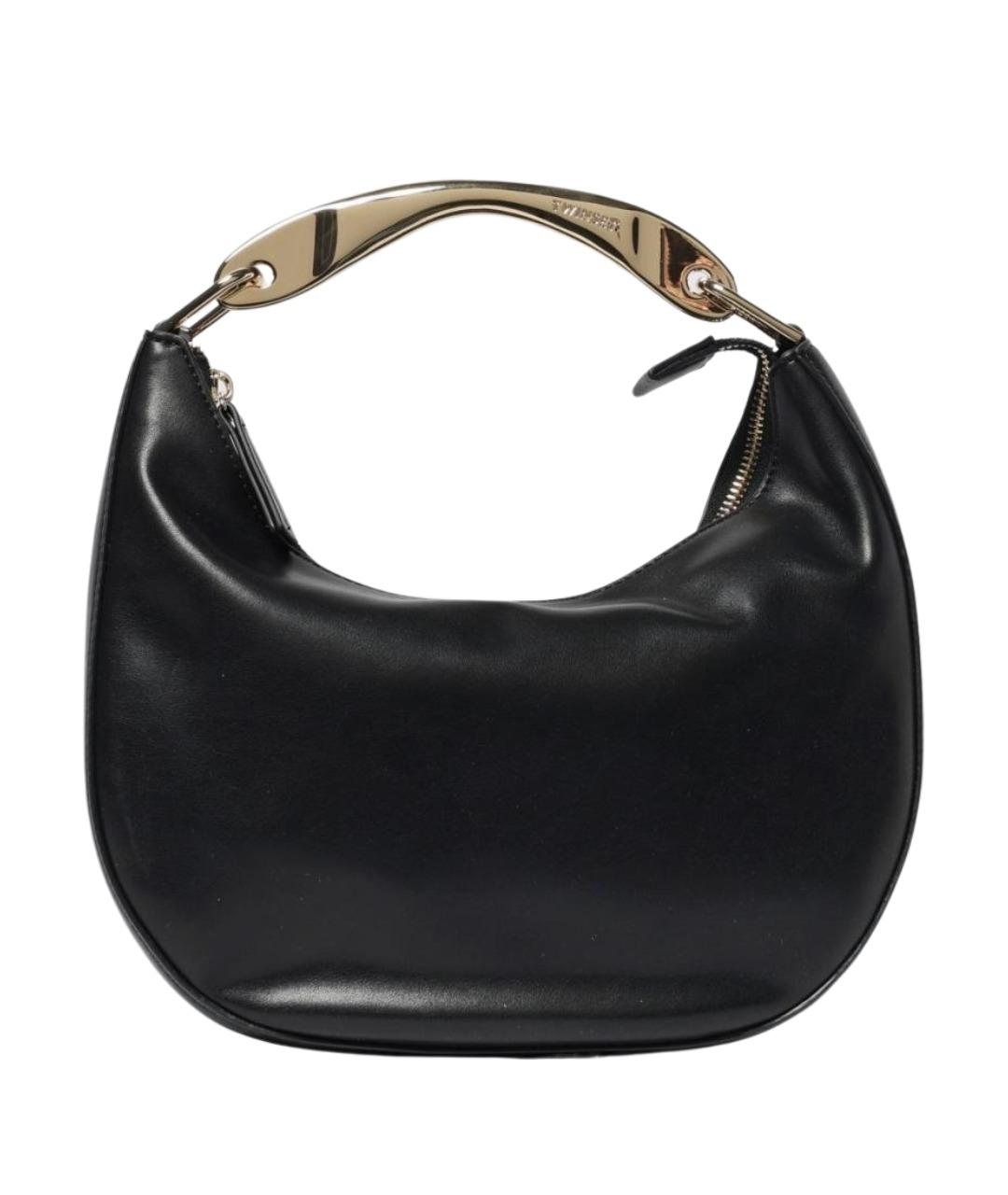 TWIN-SET Черная сумка с короткими ручками из искусственной кожи, фото 1