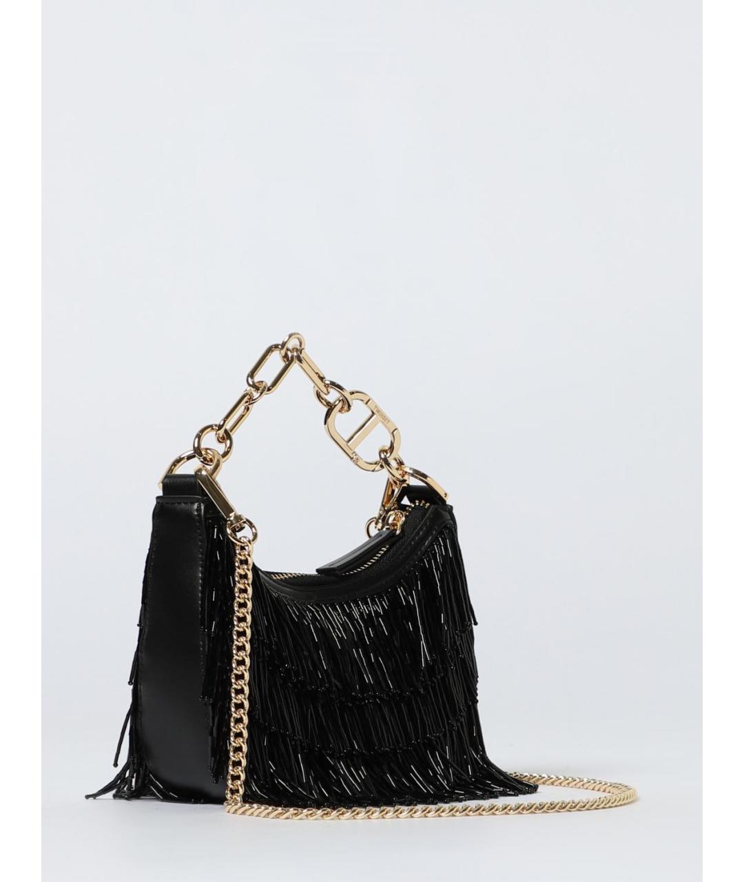 TWIN-SET Черная сумка через плечо из искусственной кожи, фото 2