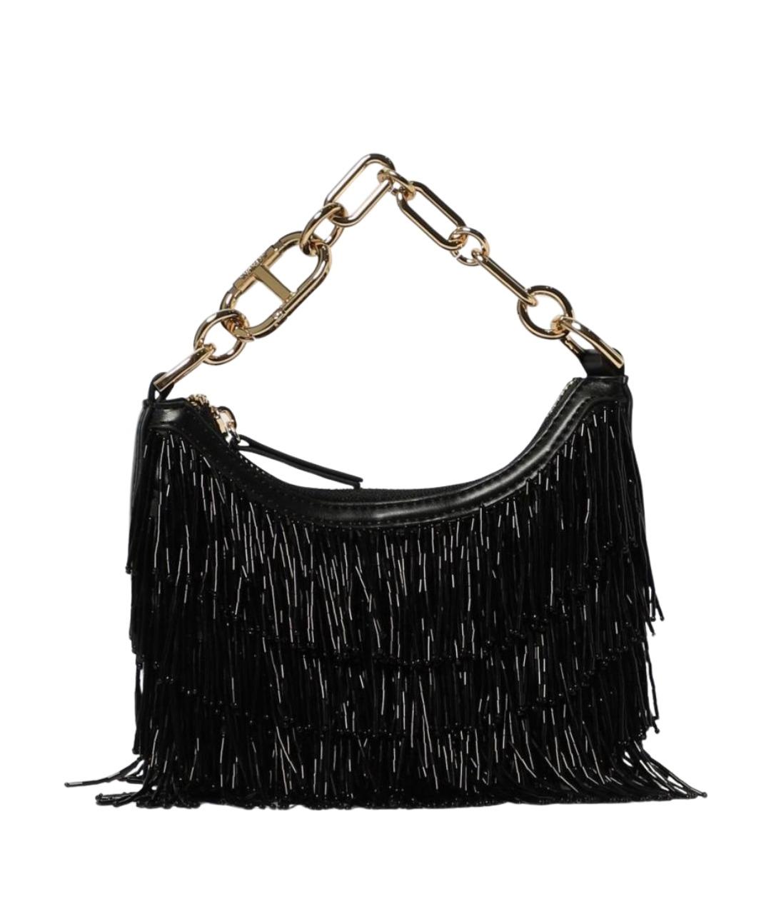 TWIN-SET Черная сумка через плечо из искусственной кожи, фото 1