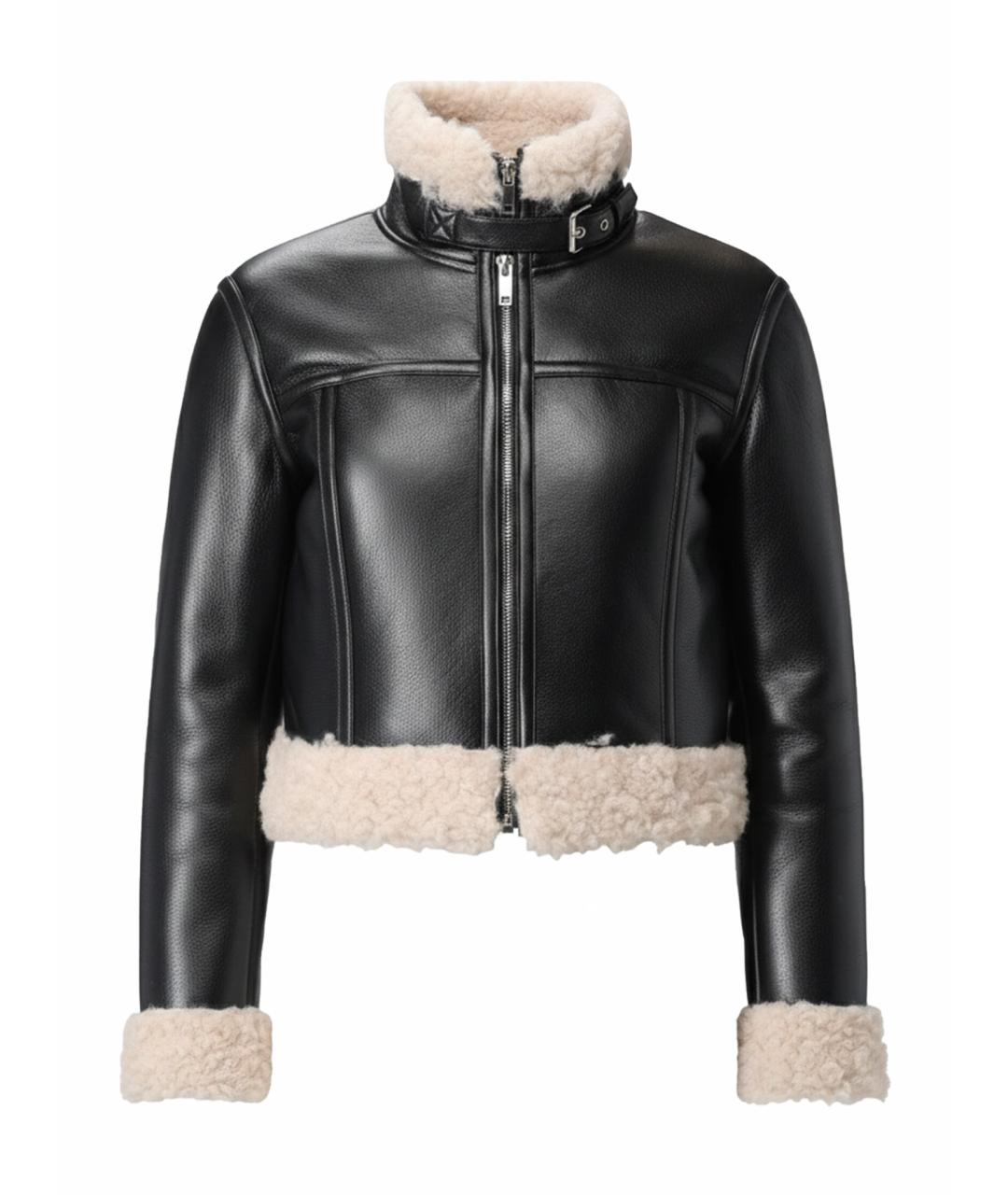 TWIN-SET Черная полиэстеровая дубленка, фото 1