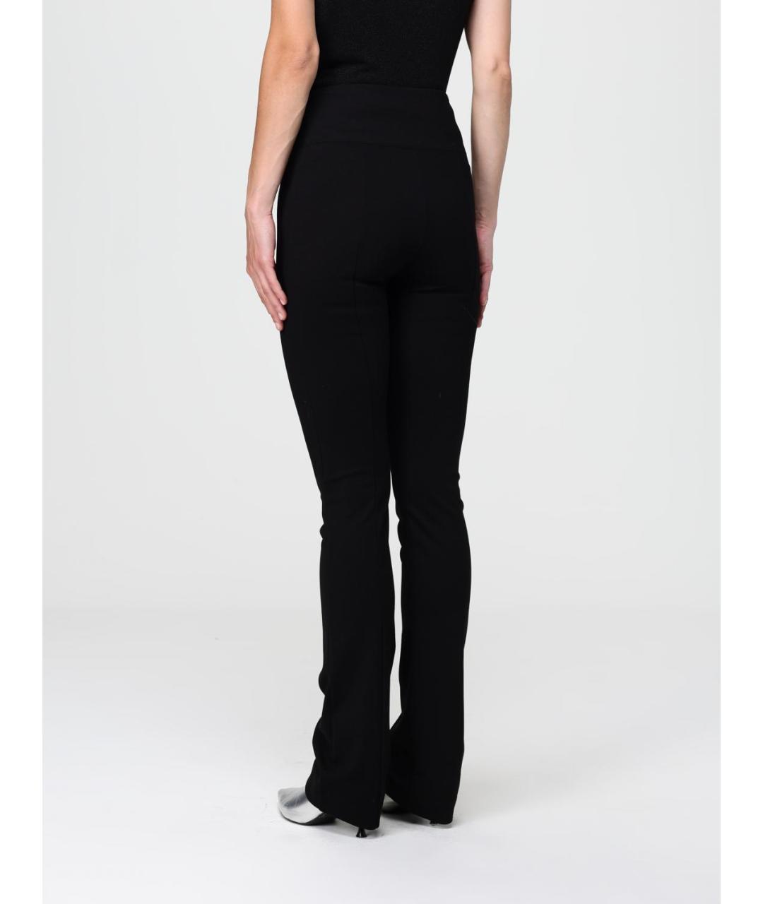 PATRIZIA PEPE Черные прямые брюки, фото 2