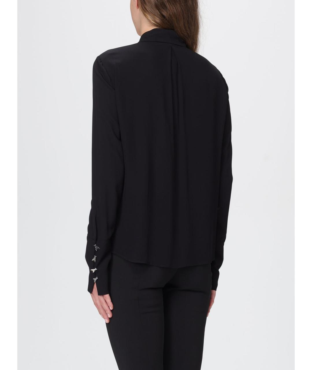 PATRIZIA PEPE Черная креповая рубашка, фото 2