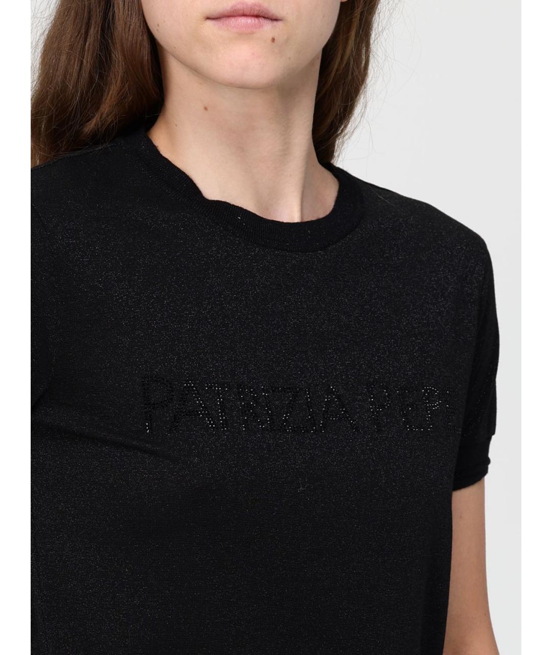 PATRIZIA PEPE Черная футболка, фото 3