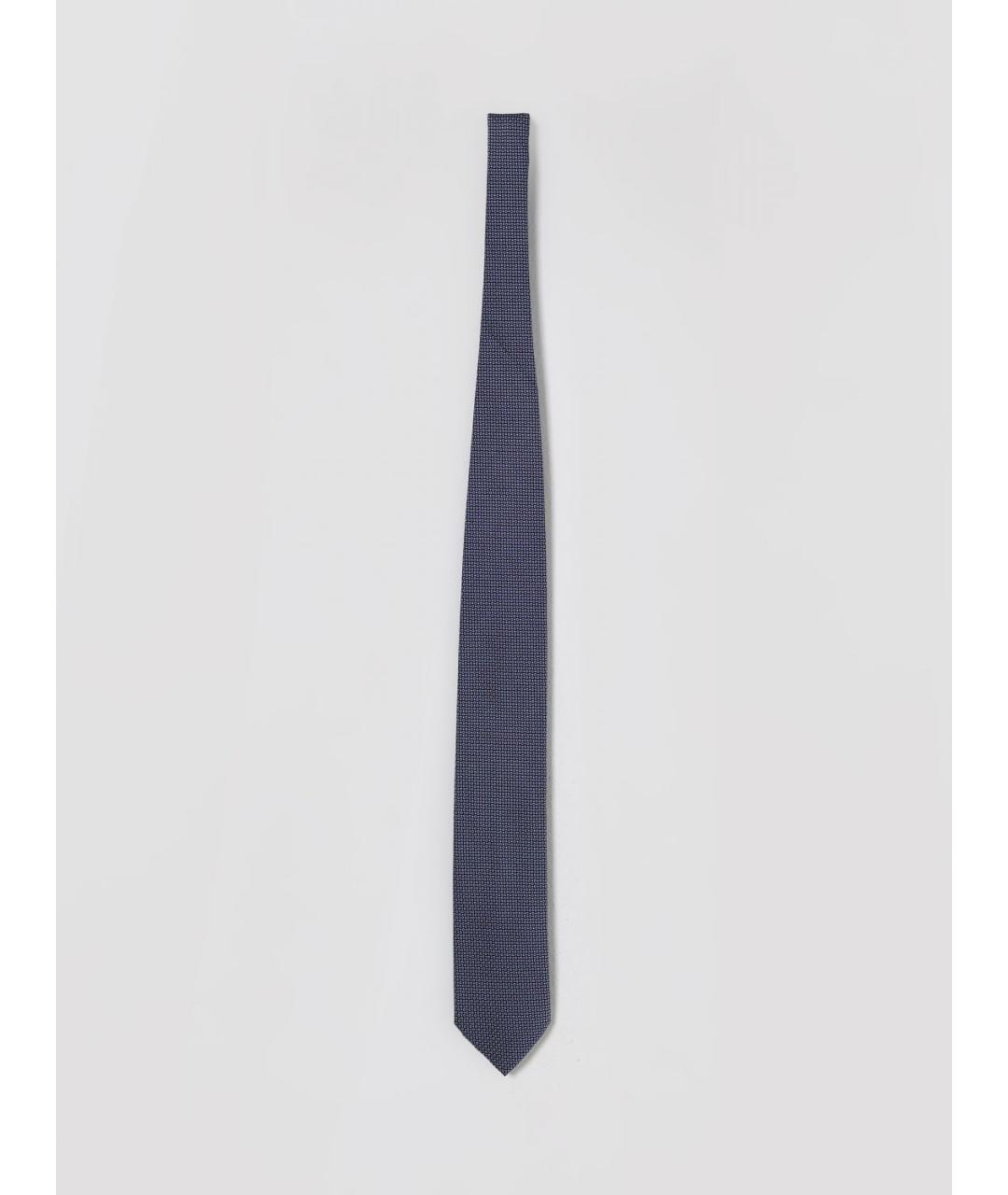 ZEGNA Синий шелковый галстук, фото 3