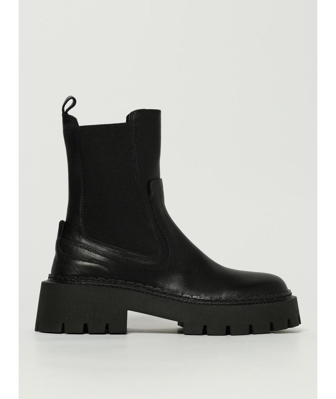 VIC MATIE Черные кожаные ботинки, фото 4