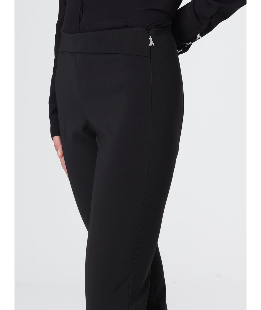 PATRIZIA PEPE Черные полиэстеровые брюки узкие, фото 3