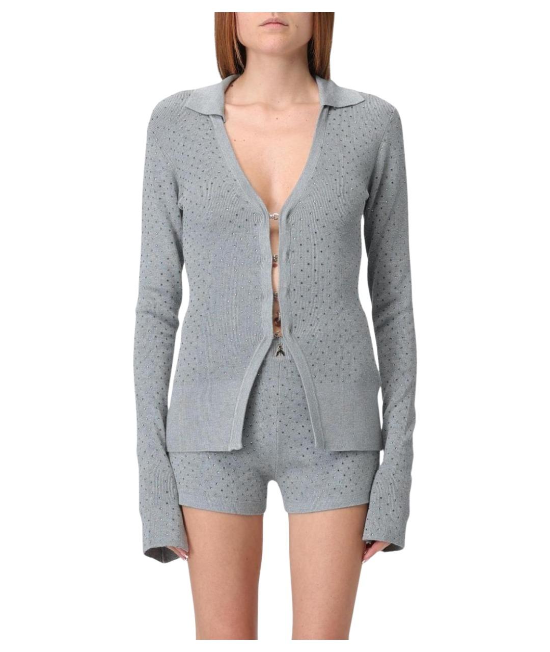 PATRIZIA PEPE Серый кардиган, фото 1