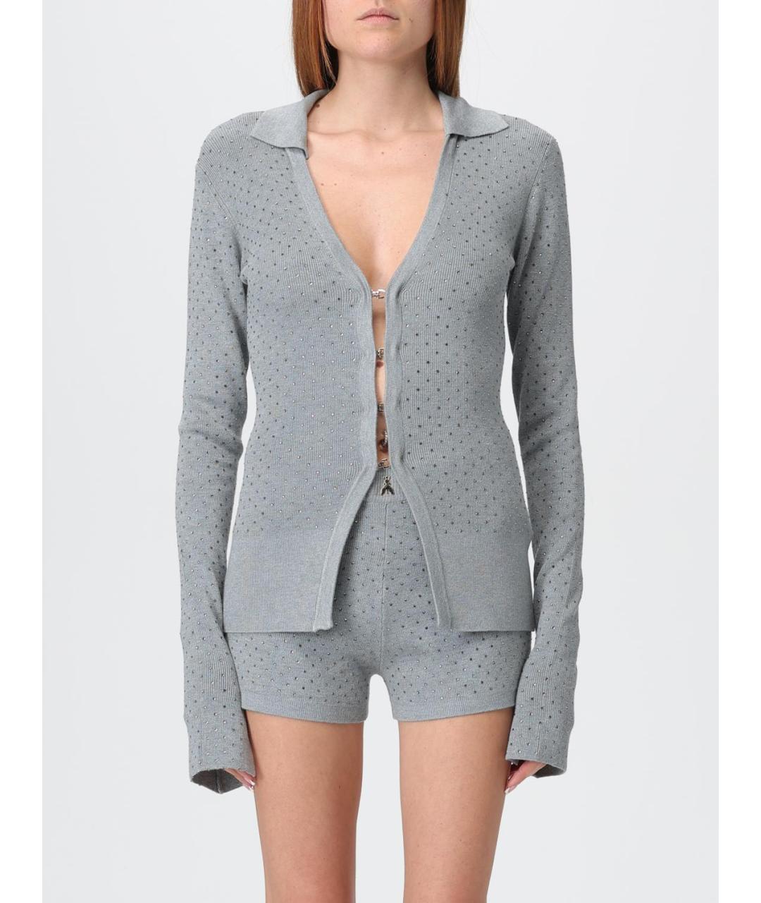 PATRIZIA PEPE Серый кардиган, фото 5