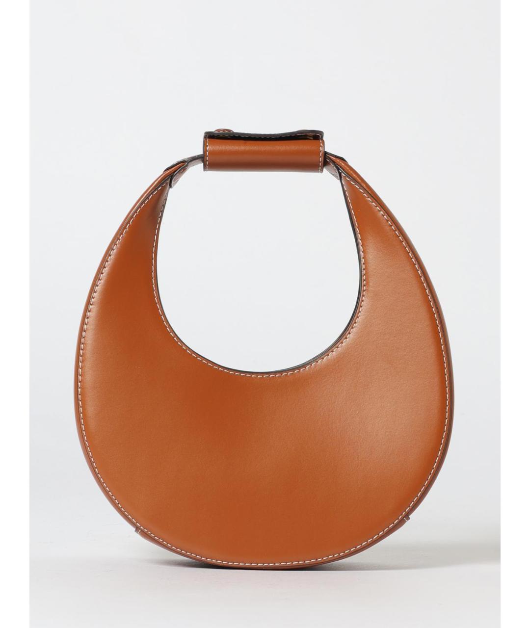 STAUD Коричневая кожаная сумка через плечо, фото 4