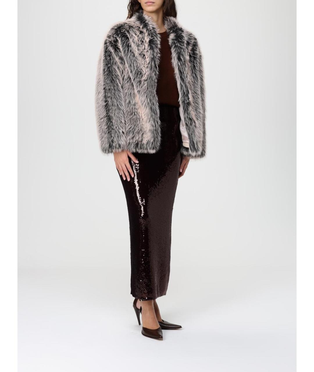 PATRIZIA PEPE Бордовая юбка миди, фото 2