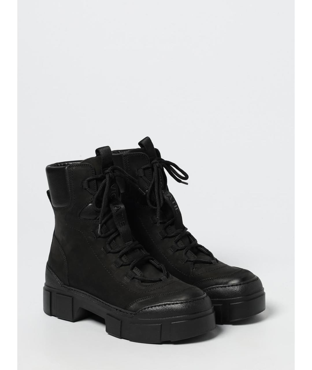 VIC MATIE Черные кожаные ботинки, фото 2