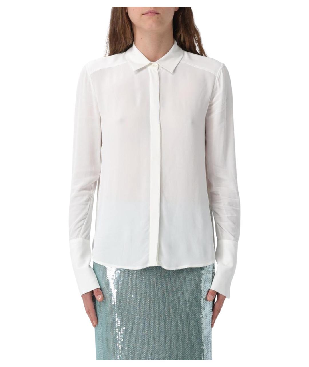 PATRIZIA PEPE Белая хлопковая рубашка, фото 1