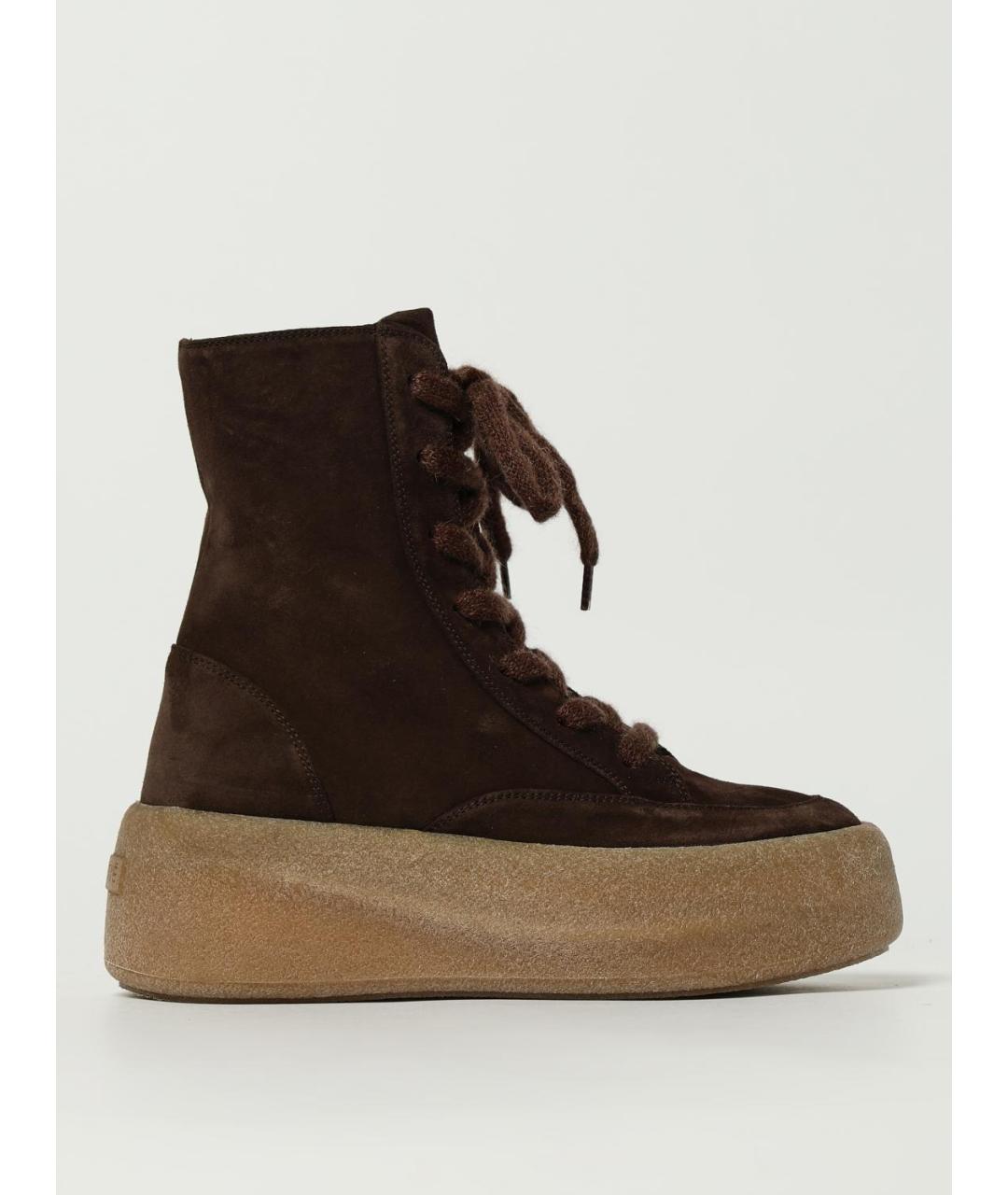 VIC MATIE Коричневые замшевые ботинки, фото 4