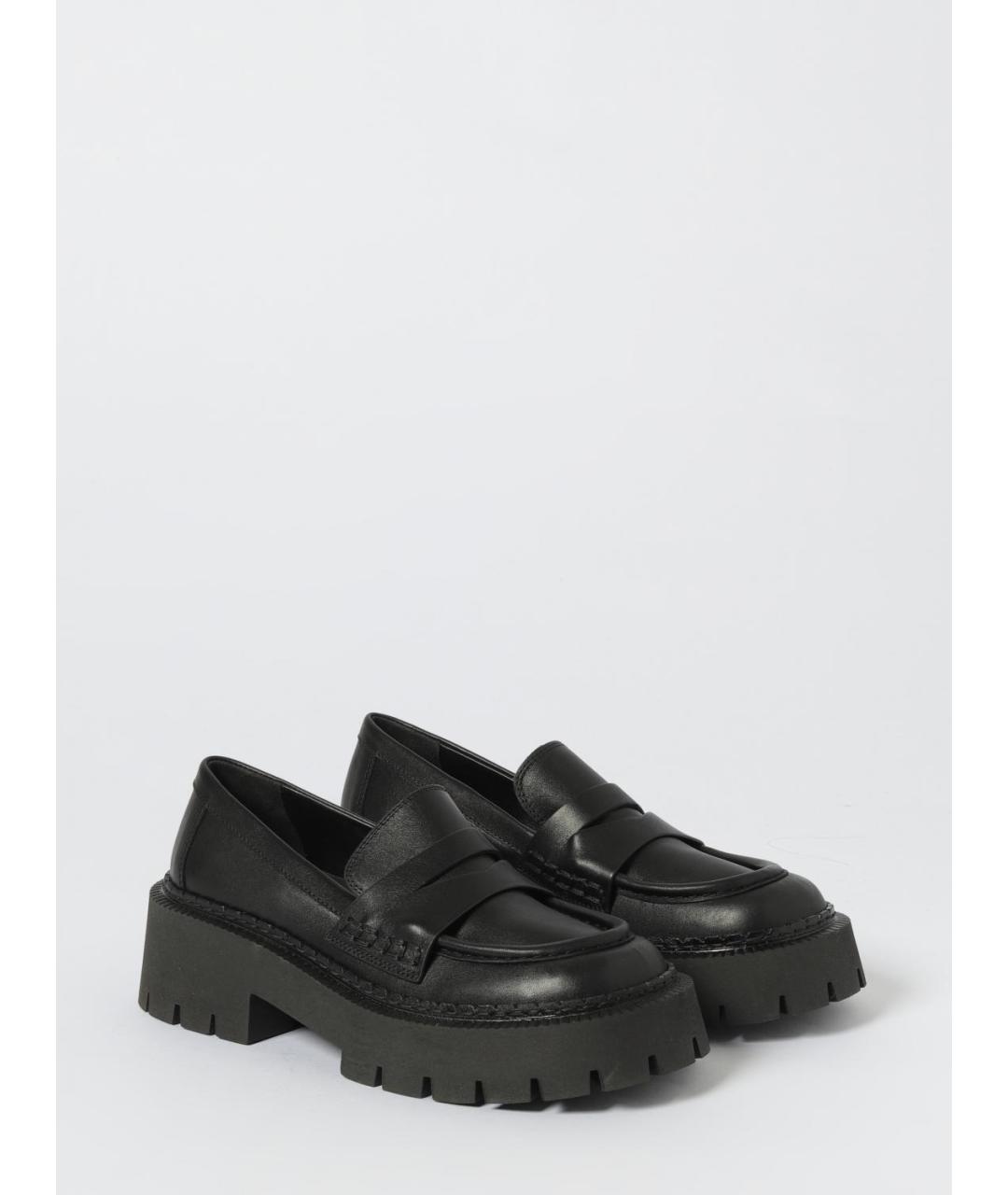 VIC MATIE Черные кожаные лоферы, фото 2