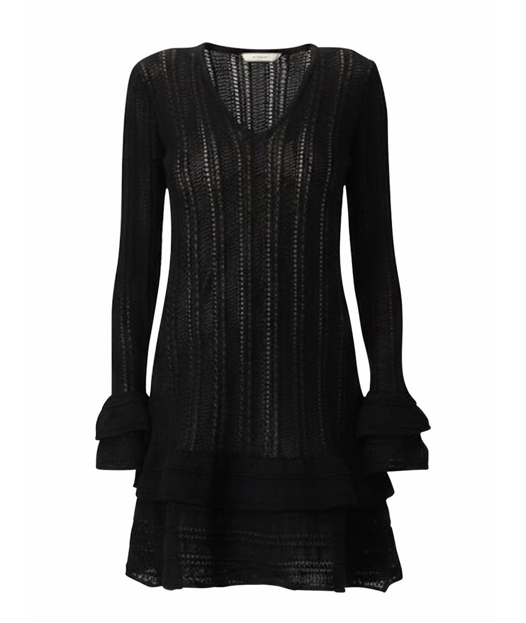 TWIN-SET Черное хлопковое повседневное платье, фото 1