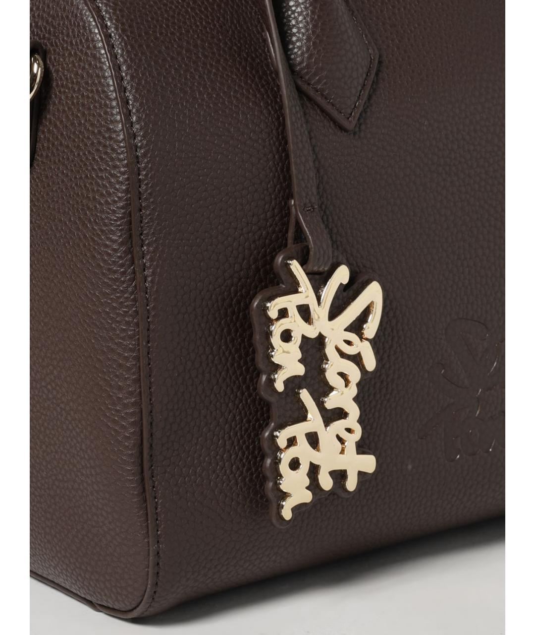 SECRET PON-PON Коричневая сумка с короткими ручками из искусственной кожи, фото 3