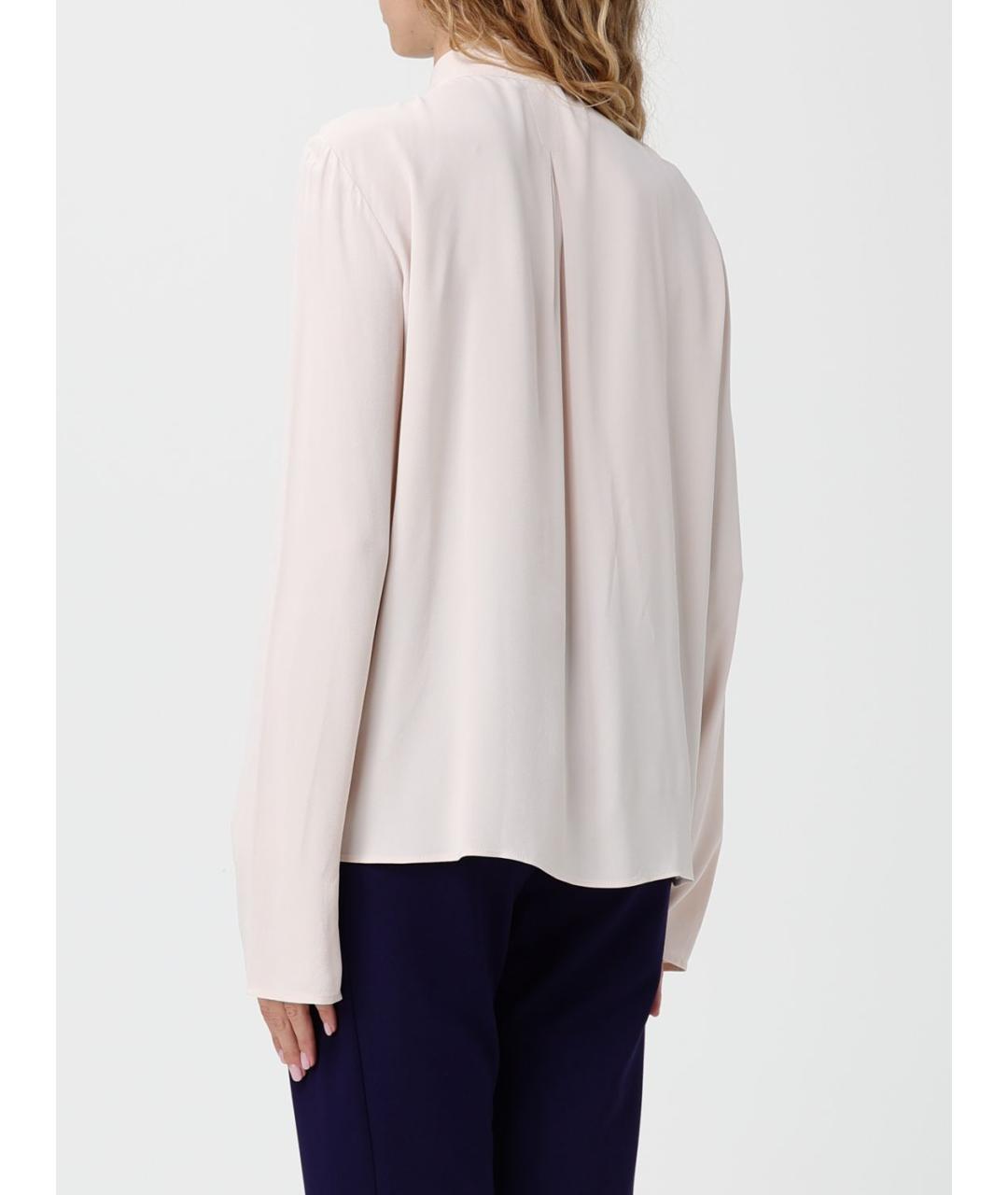 PATRIZIA PEPE Бежевая вискозная рубашка, фото 3