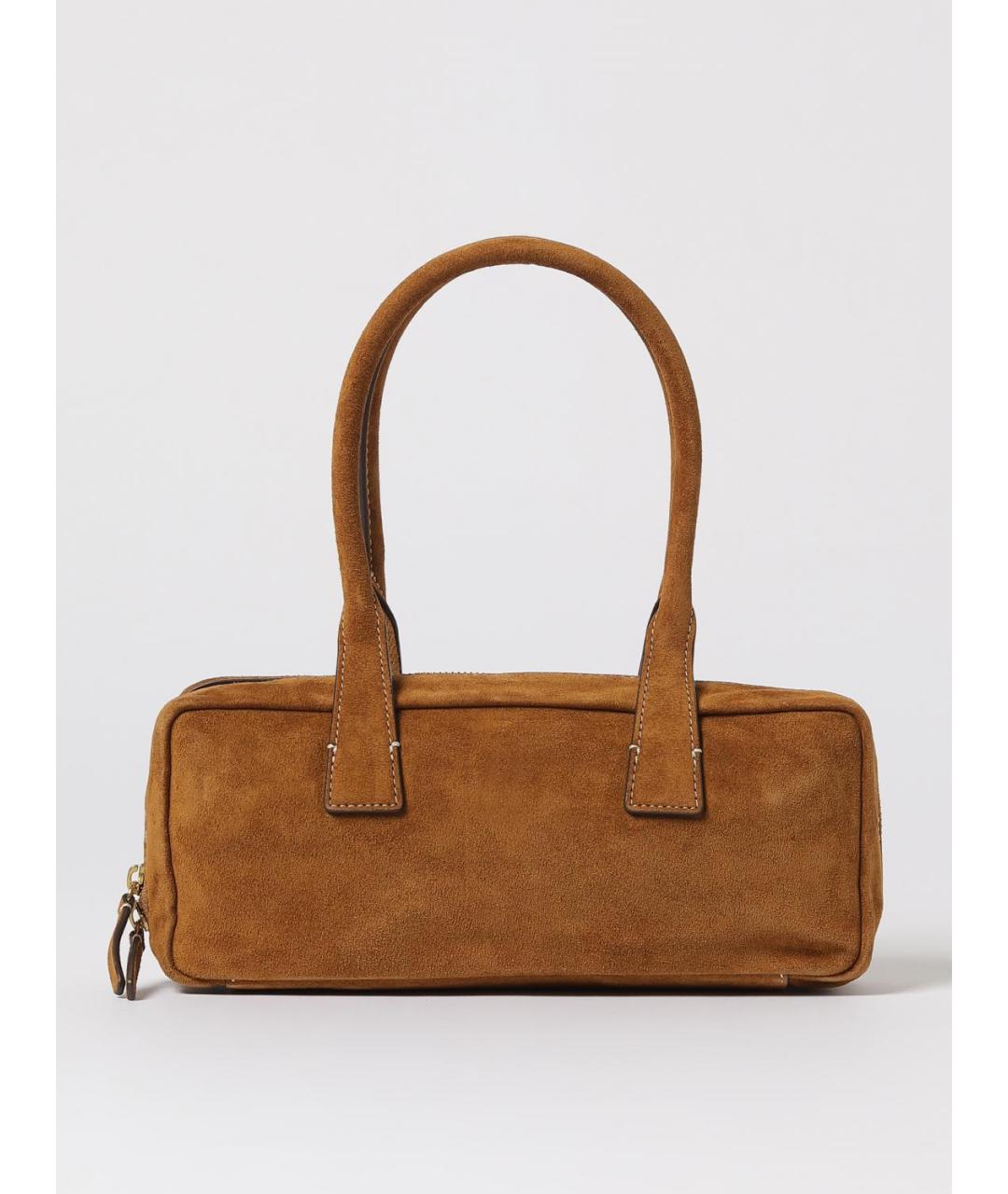 STAUD Коричневая кожаная сумка через плечо, фото 4