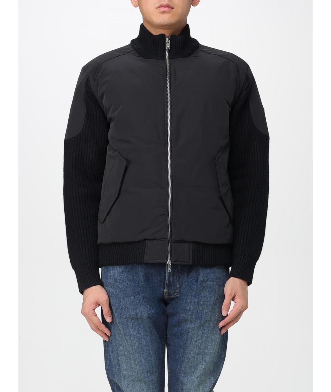 MOOSE KNUCKLES Черная шерстяная куртка, фото 2