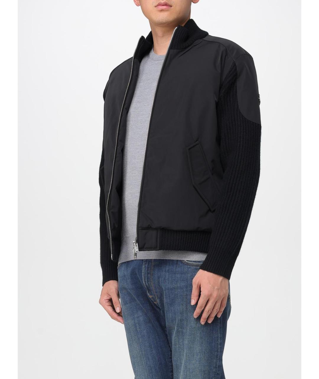 MOOSE KNUCKLES Черная шерстяная куртка, фото 4