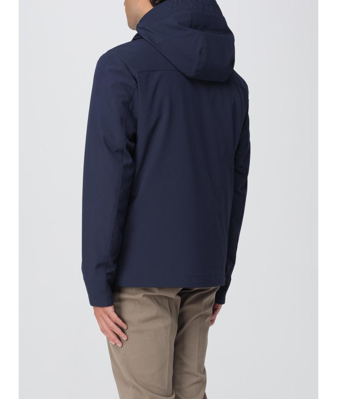 WOOLRICH Синяя полиэстеровая куртка, фото 2