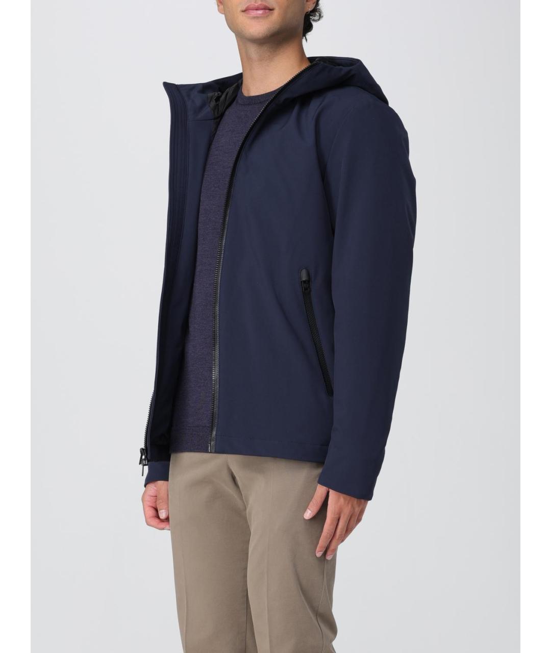 WOOLRICH Синяя полиэстеровая куртка, фото 3