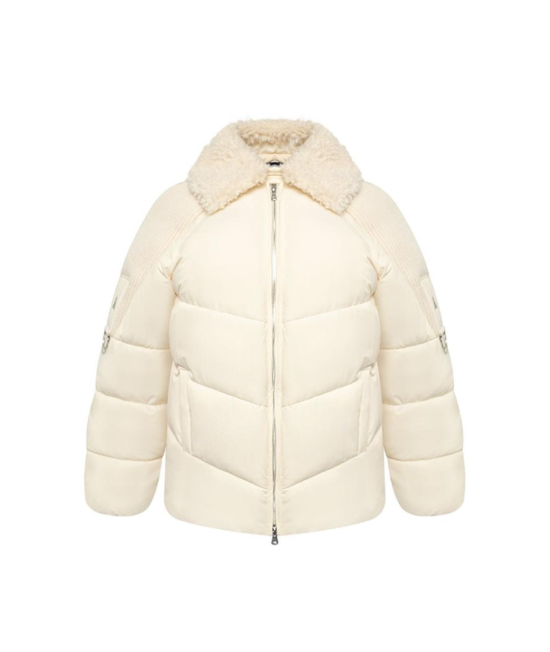 PATRIZIA PEPE Бежевый полиамидовый пуховик, фото 1