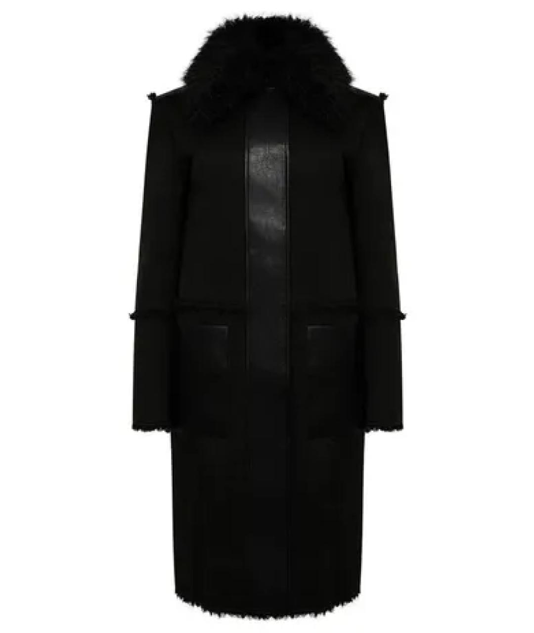 PATRIZIA PEPE Черное полиэстеровое пальто, фото 1