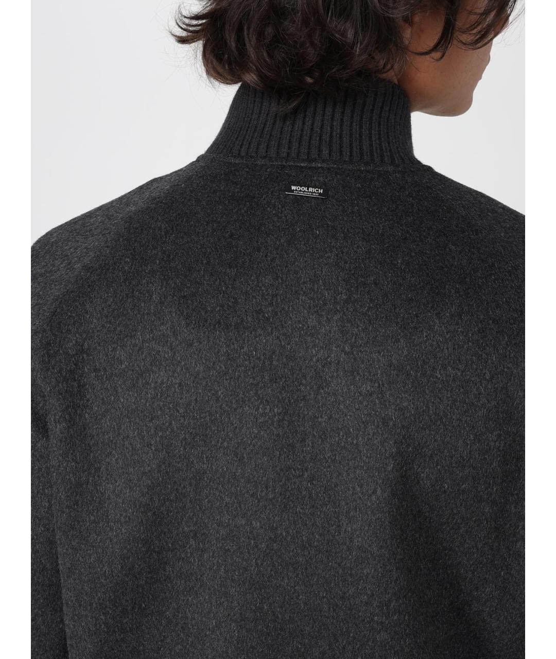 WOOLRICH Антрацитовая шерстяная куртка, фото 4