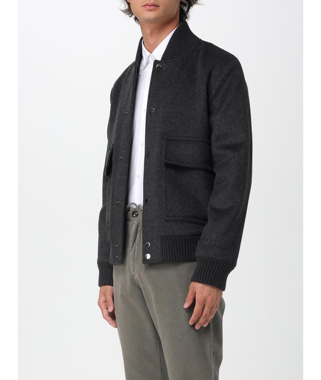 WOOLRICH Антрацитовая шерстяная куртка, фото 3