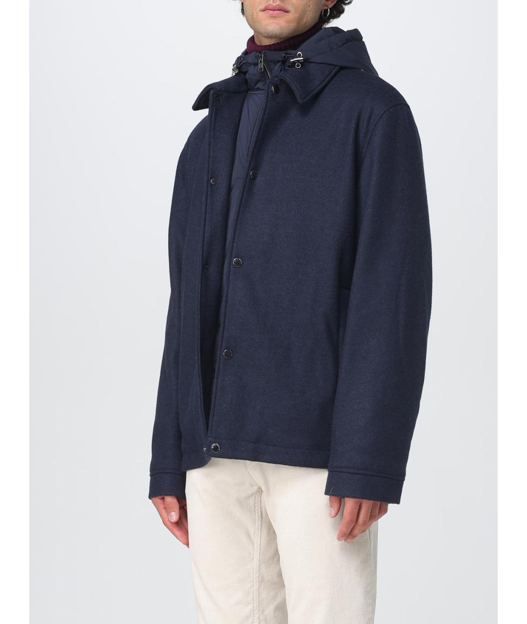 WOOLRICH Синяя полиэстеровая куртка, фото 3