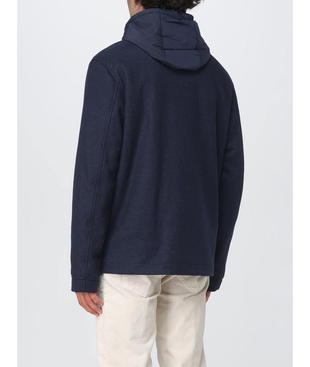 WOOLRICH Синяя полиэстеровая куртка, фото 2