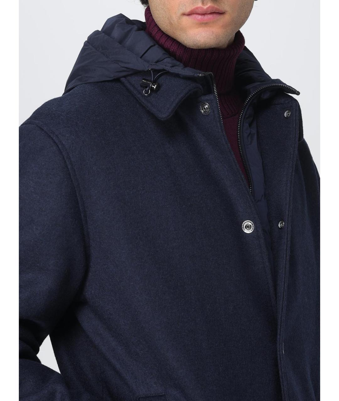 WOOLRICH Синяя полиэстеровая куртка, фото 4