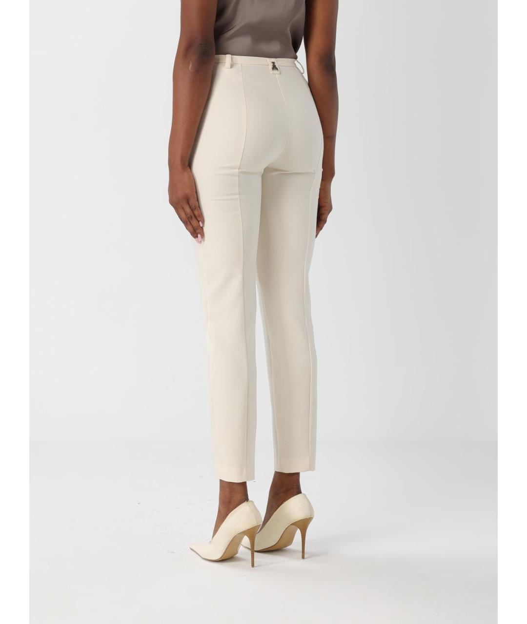 PATRIZIA PEPE Бежевые креповые брюки узкие, фото 2