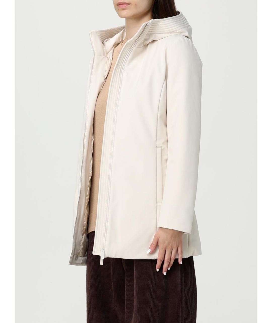 WOOLRICH Бежевая полиэстеровая куртка, фото 4