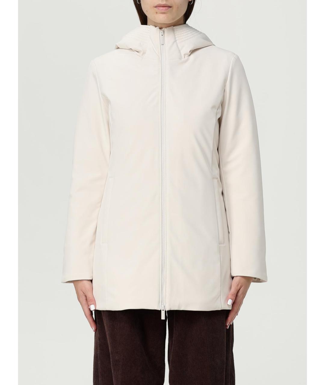 WOOLRICH Бежевая полиэстеровая куртка, фото 2