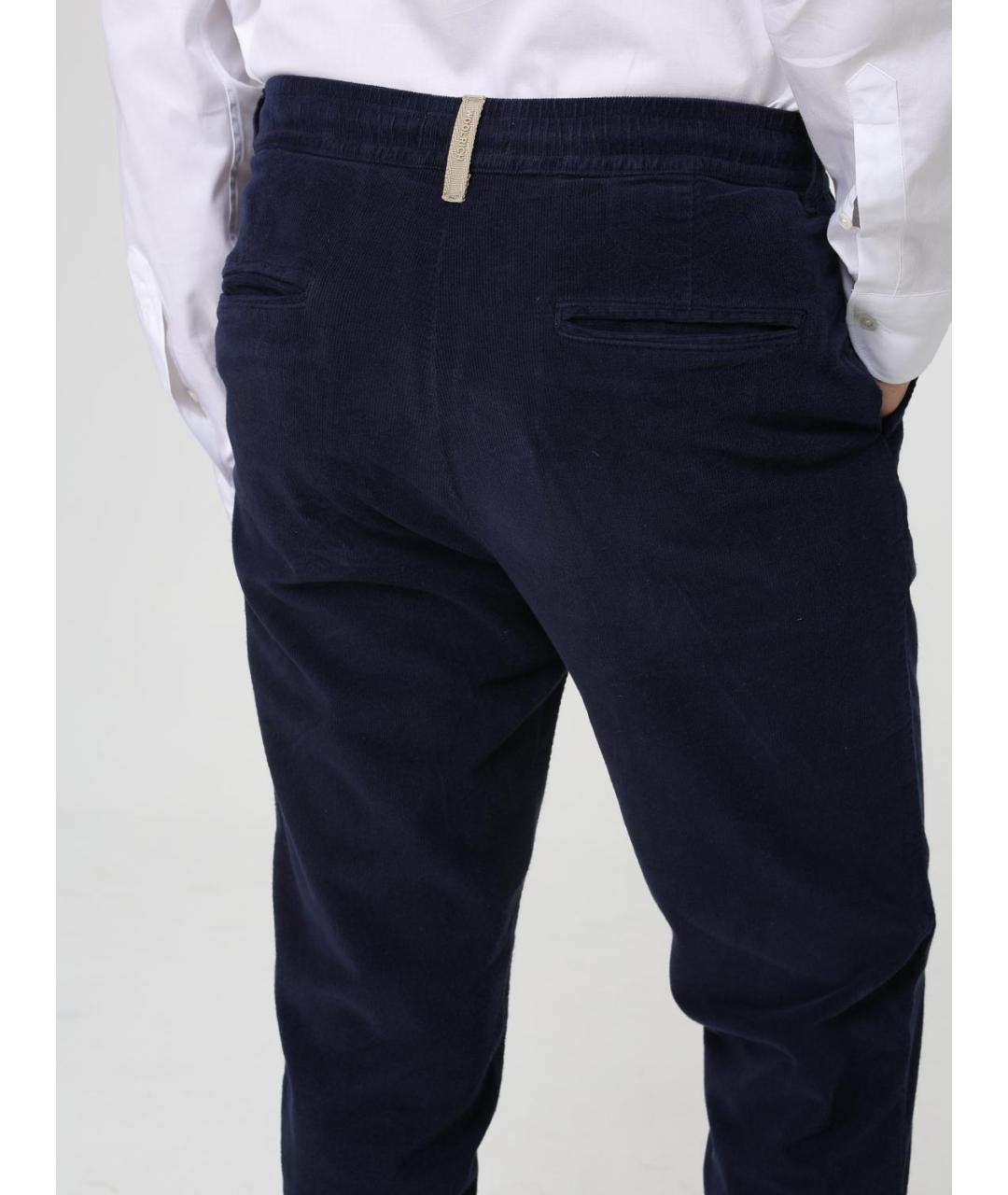 WOOLRICH Синие хлопковые повседневные брюки, фото 3