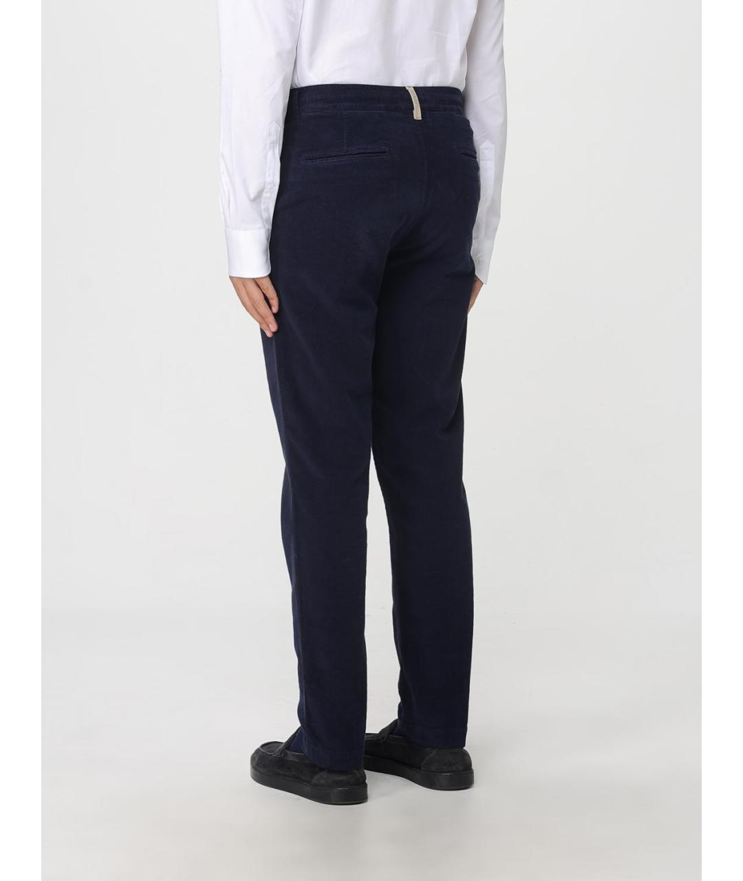 WOOLRICH Синие хлопковые повседневные брюки, фото 2