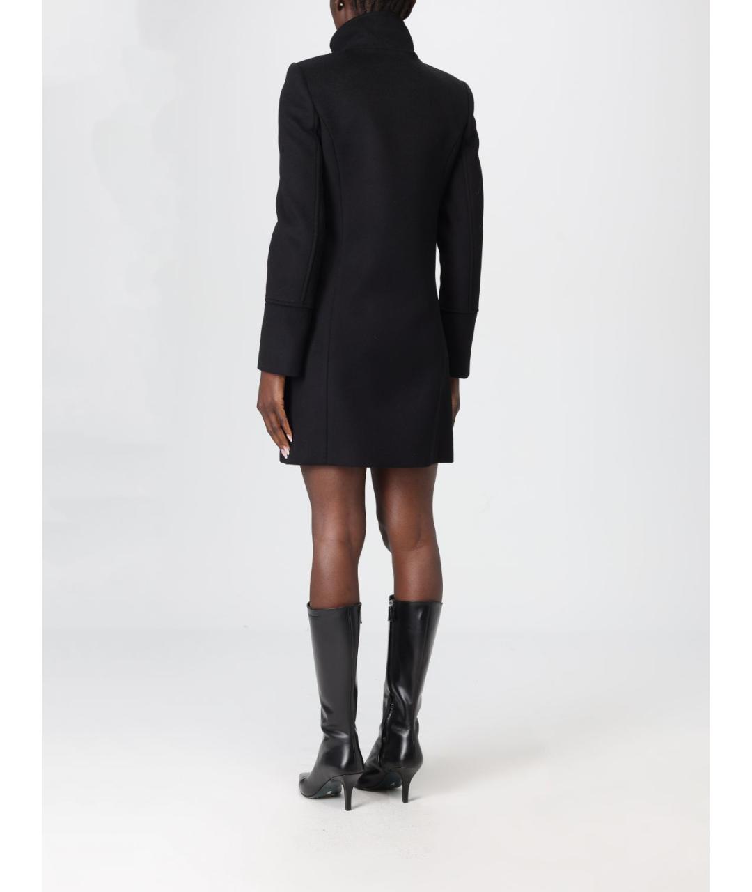 PATRIZIA PEPE Черное шерстяное пальто, фото 2