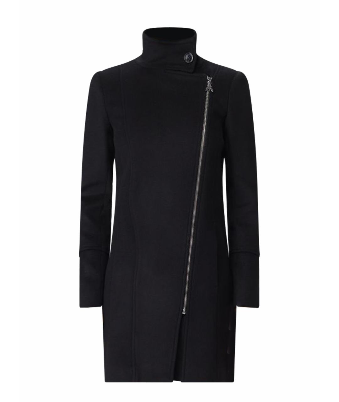 PATRIZIA PEPE Черное шерстяное пальто, фото 1