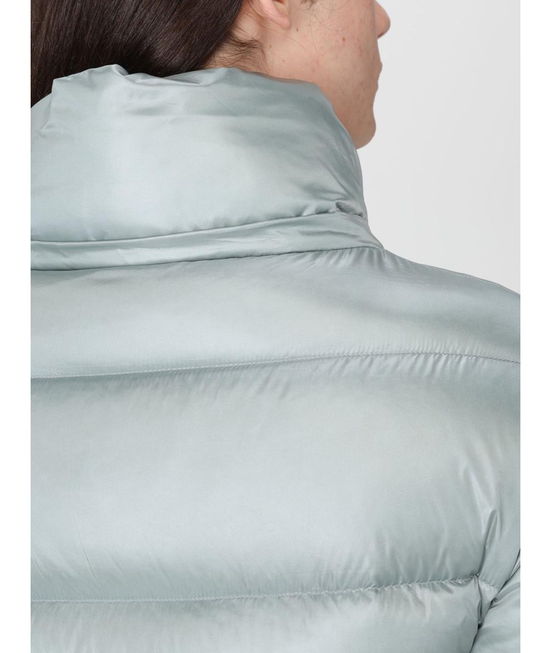 PATRIZIA PEPE Голубая полиамидовая куртка, фото 4