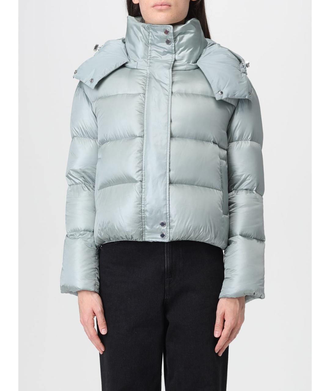 PATRIZIA PEPE Голубая полиамидовая куртка, фото 5