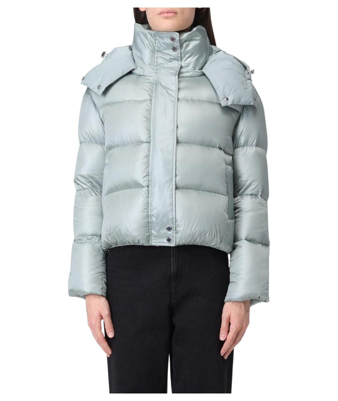 PATRIZIA PEPE Голубая полиамидовая куртка, фото 1