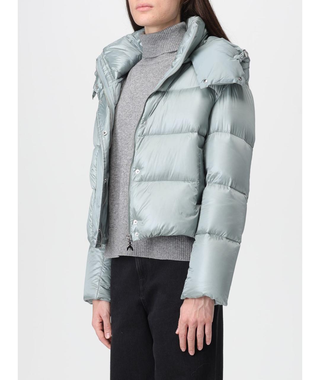 PATRIZIA PEPE Голубая полиамидовая куртка, фото 3