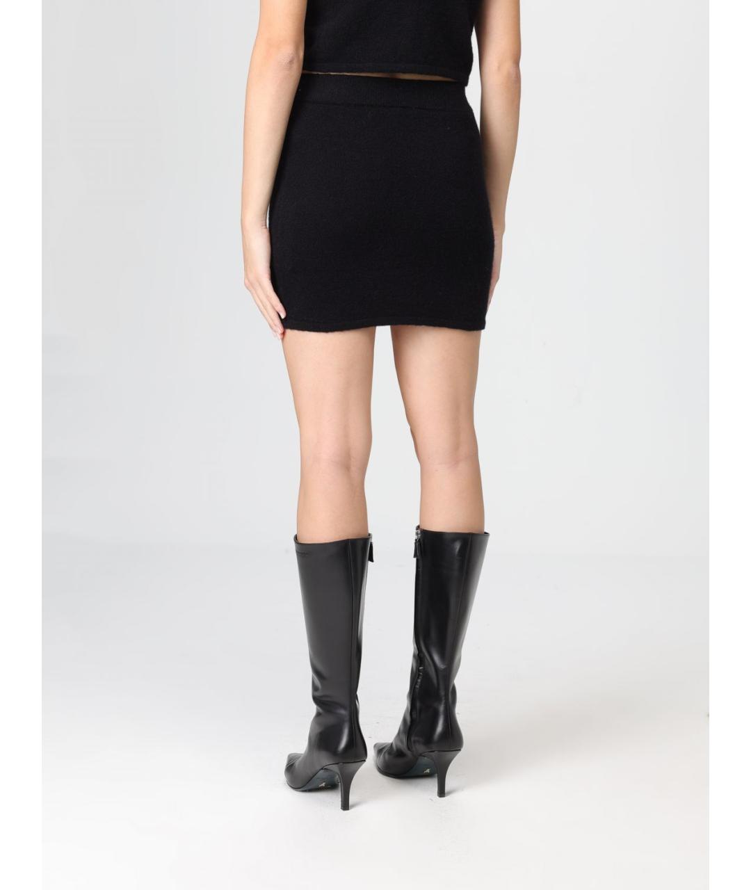 PATRIZIA PEPE Черная юбка мини, фото 2
