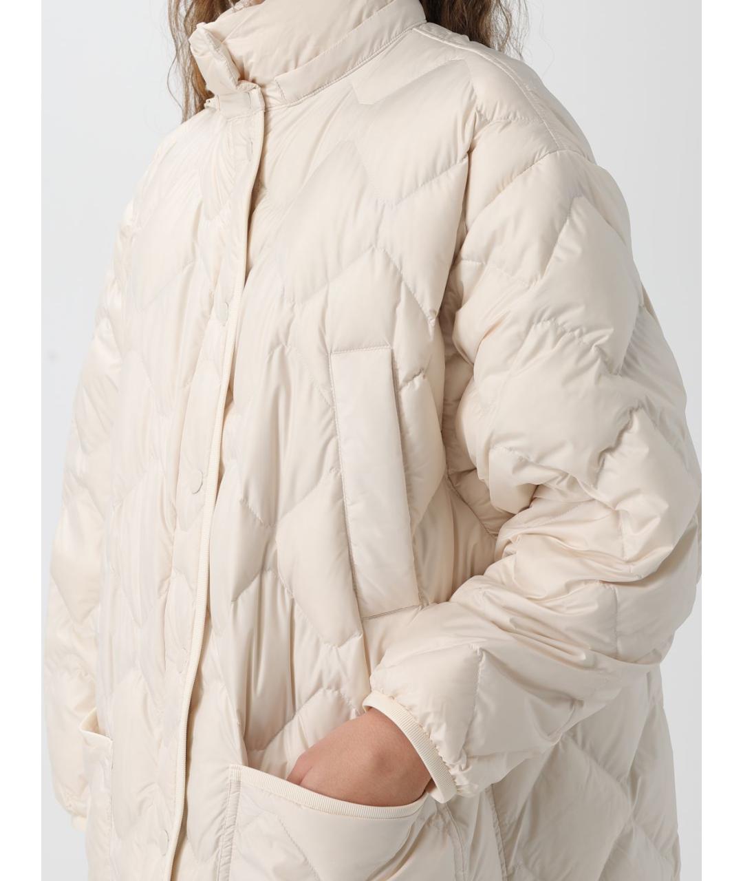 WOOLRICH Бежевая полиэстеровая куртка, фото 4