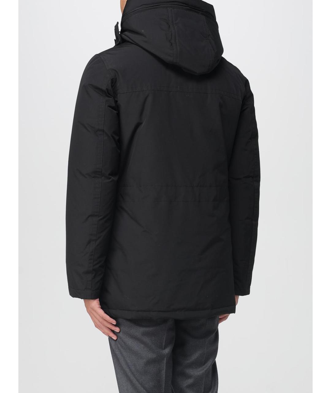 WOOLRICH Черная шерстяная парка, фото 2