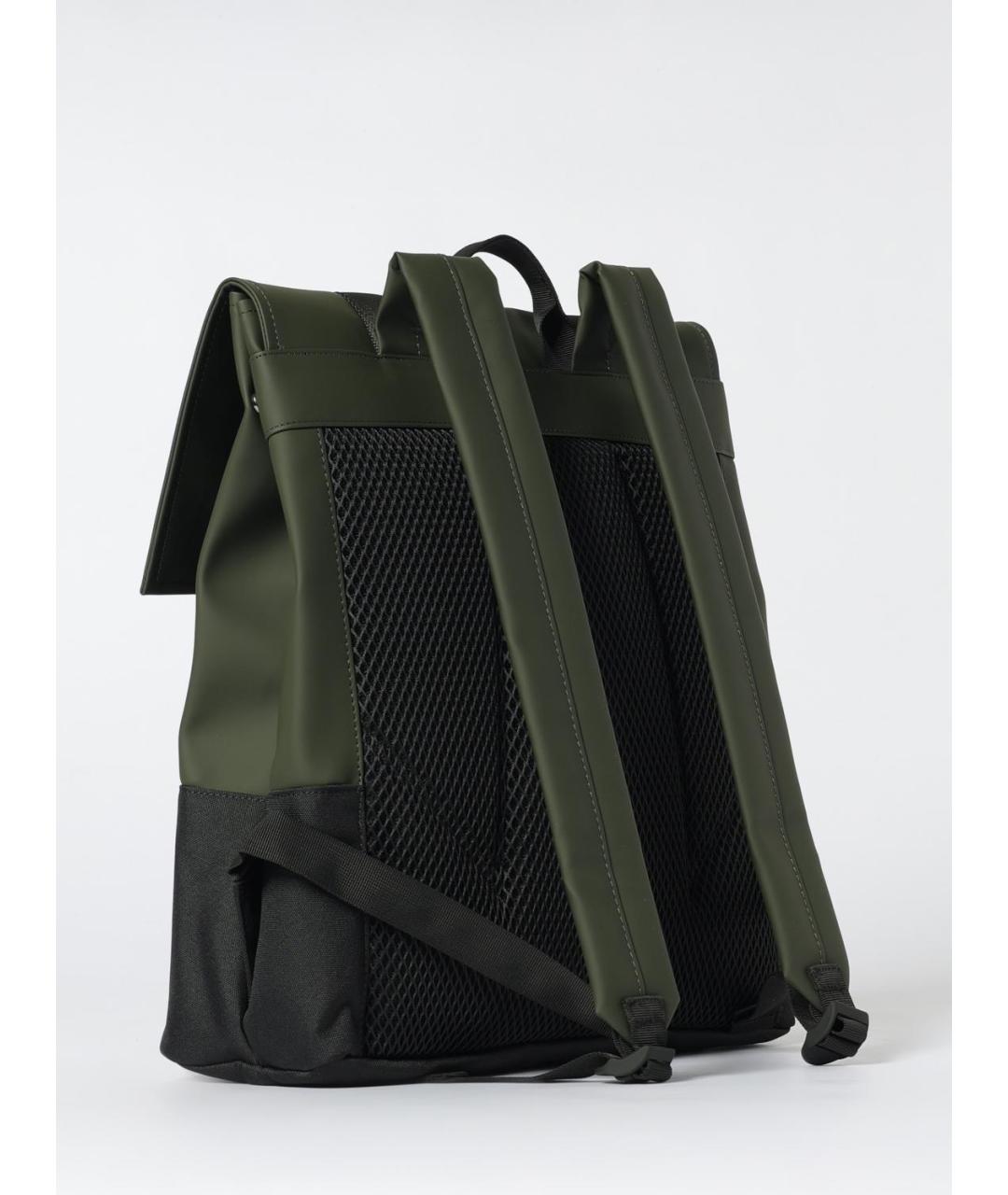 RAINS Зеленый синтетический рюкзак, фото 2