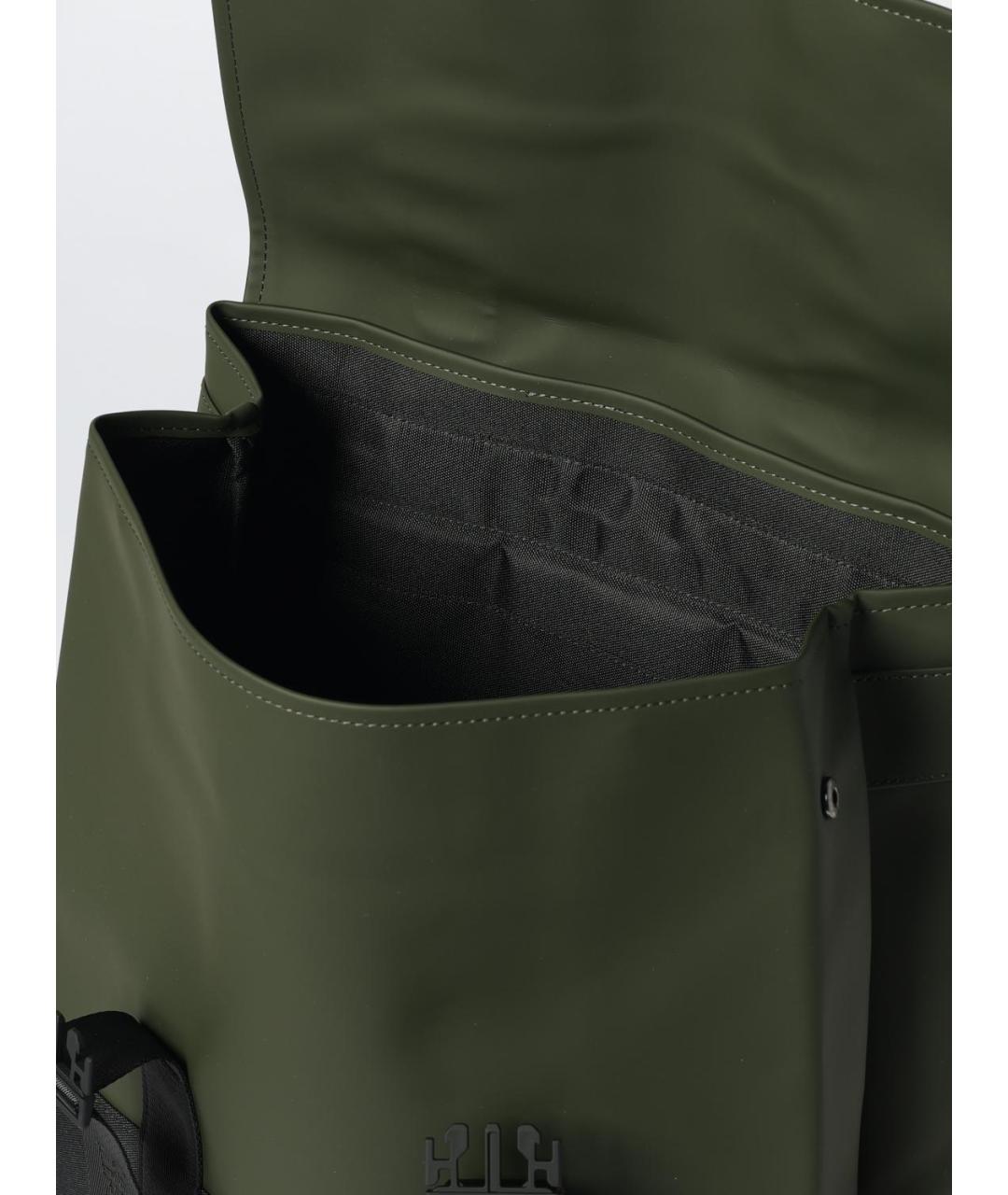 RAINS Зеленый синтетический рюкзак, фото 4