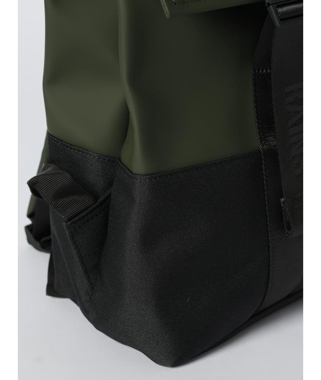 RAINS Зеленый синтетический рюкзак, фото 3